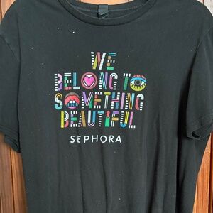 Sephora "We belong to something beautiful" Tee black L